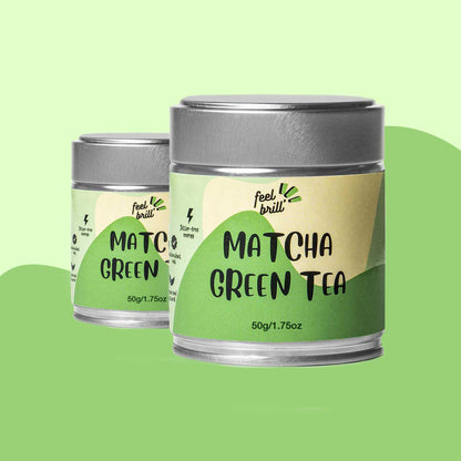 FEEL BRILL - Dvi matcha žaliosios arbatos